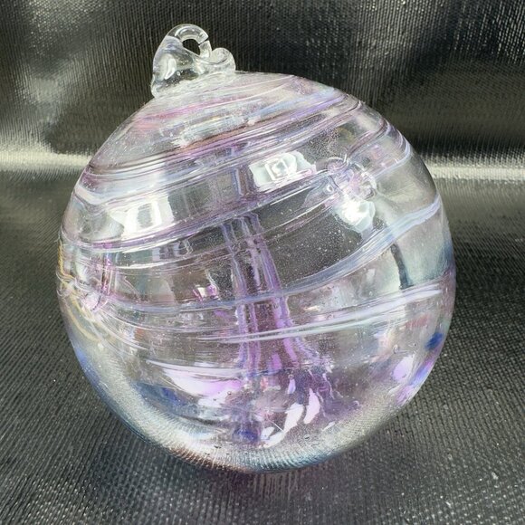 Kitras Art Glass Ball Tree Of Enchantment Large Glass Ornament Witch Ball Orb - Picture 7 of 14